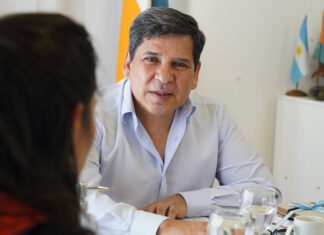 Pino formalizó el acompañamiento a la agrupación de ciclistas Ushuaia Pro Bike