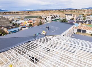 Avanza el techado del Centro de Rehabilitación de Ushuaia