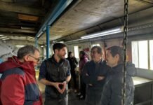 Sciurano recorrió instalaciones de la Cooperativa Eléctrica de Río Grande