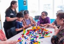 Infancias y adultos mayores compartieron una jornada de juegos, arte y cuidados