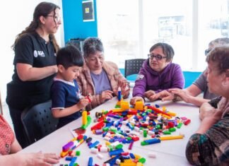 Infancias y adultos mayores compartieron una jornada de juegos, arte y cuidados