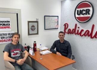 Sciurano agradeció al presidente del radicalismo Maximiliano Ybars la invitación a la asunción de autoridades partidarias