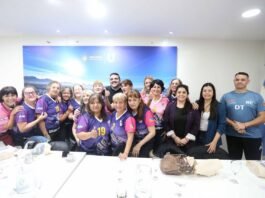 Vuoto recibió al equipo femenino de newcom “legado fueguino”