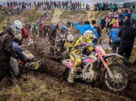 Este fin de semana se vive la Vuelta a la Tierra del Fuego en el parque de asistencia en Tolhuin