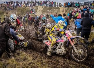 Este fin de semana se vive la Vuelta a la Tierra del Fuego en el parque de asistencia en Tolhuin