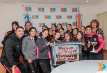 Destacado reconocimiento a las campeonas nacionales Sub-14 de hockey pista