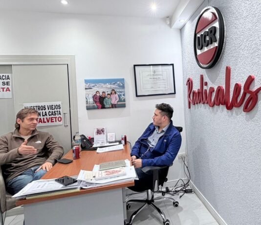 Sciurano se reunió con el Presidente de la UCR y con la Juventud del partido en Río Grande