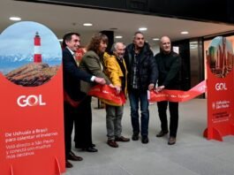 Primer vuelo de Gol entre San Pablo y Ushuaia, fortaleciendo el posicionamiento del destino fin del mundo en brasil