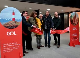 Primer vuelo de Gol entre San Pablo y Ushuaia, fortaleciendo el posicionamiento del destino fin del mundo en brasil