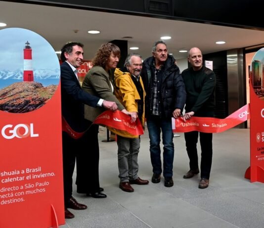 Primer vuelo de Gol entre San Pablo y Ushuaia, fortaleciendo el posicionamiento del destino fin del mundo en brasil