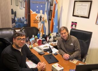 Federico Sciurano recibió al concejal Fernando Oyarzun