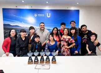 Vuoto recibió a la delegación del taller municipal «folklore en zapatillas”.