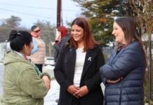 Dos Santos y Rossi recorrieron Tolhuin y compartieron una mirada inclusiva y de trabajo articulado